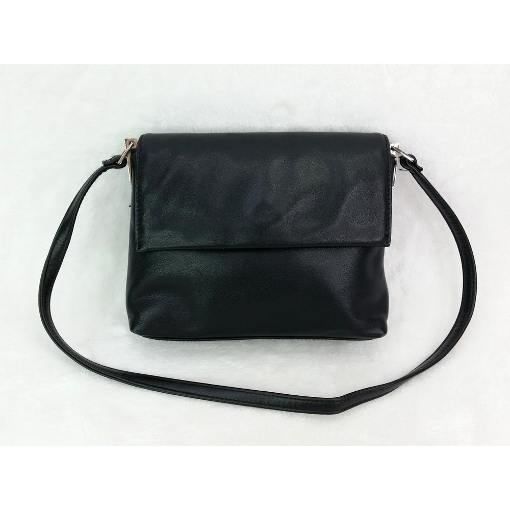 Vintage Coletta Leather Shoulder Bag Black Purse Y2K